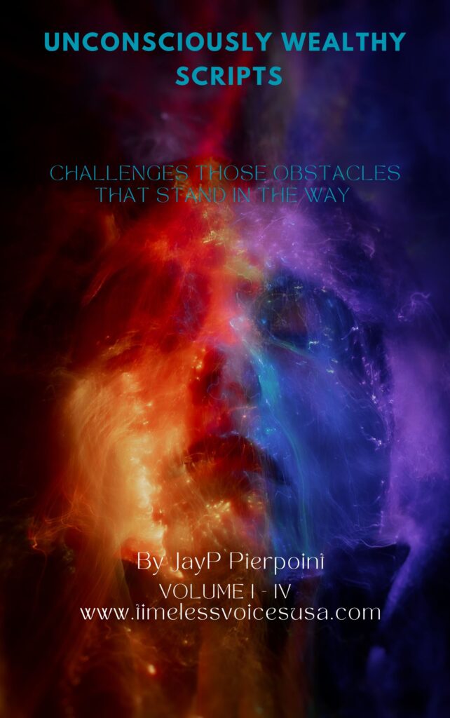 A cosmic face blending red and blue hues in a starry nebula.