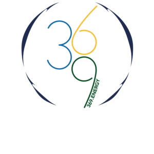 A minimalist logo with numbers 3, 6, and 9 inside a circular design.